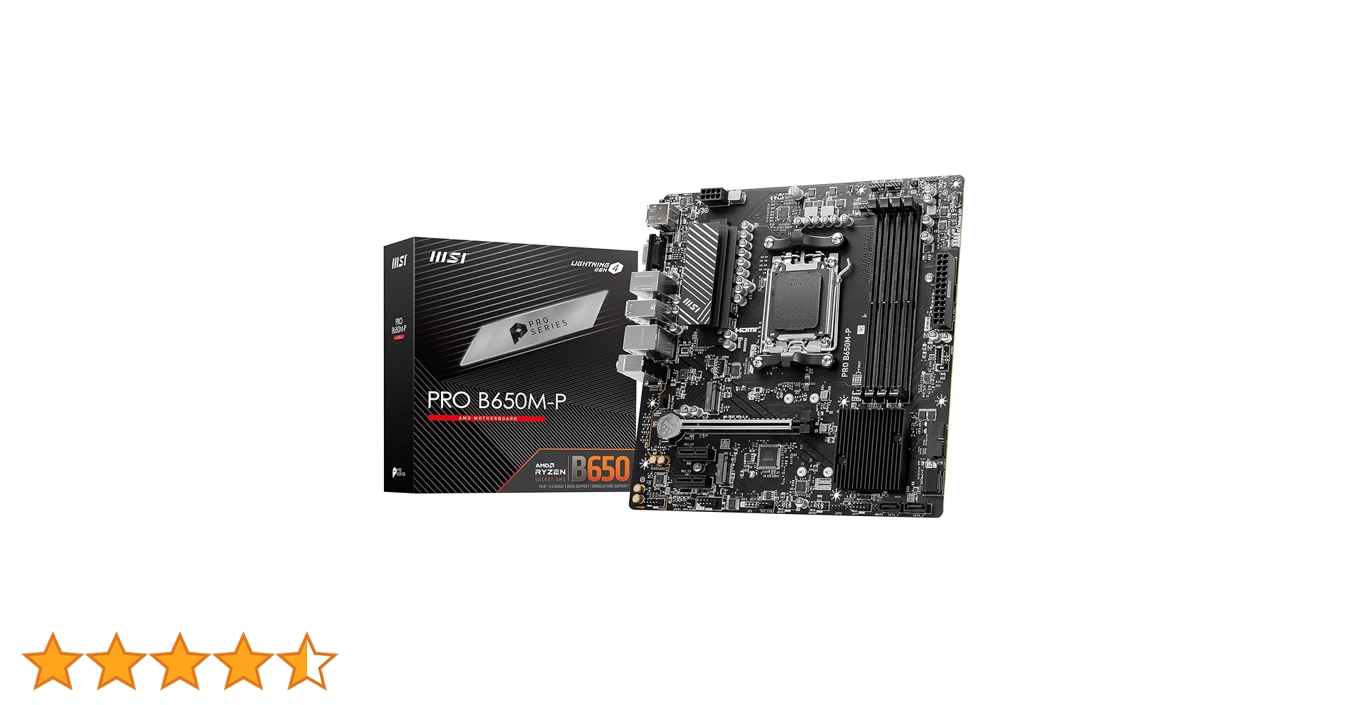 Amazon | MSI Pro B650M-P AM5 mATX マザーボード、AMD B650 チップ